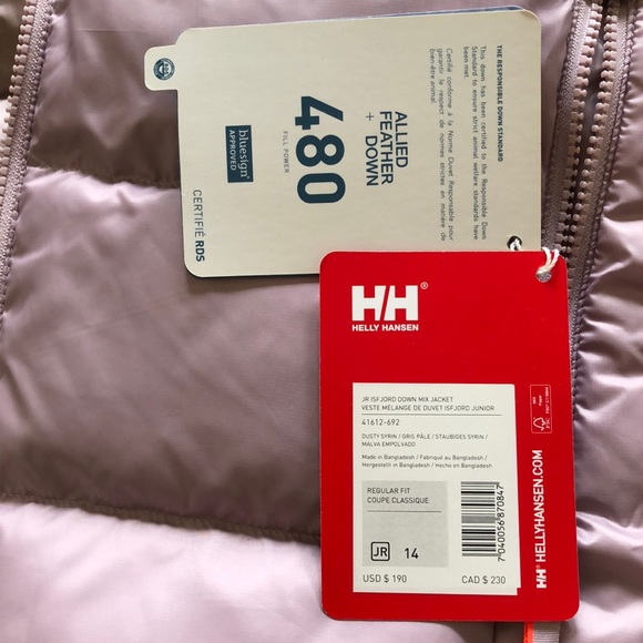 Helly Hansen junior 164/14 down skiing winter jacket - Picture 5 of 8